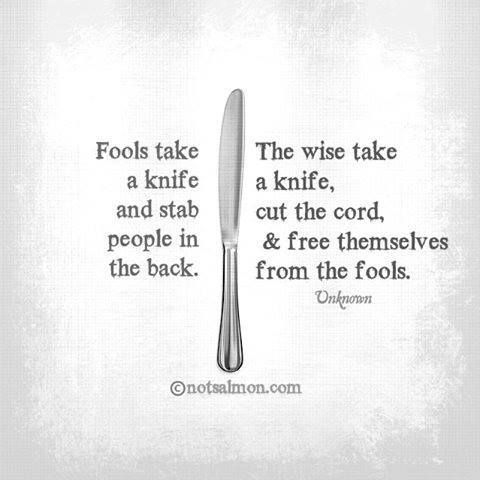 On the Wisdom of Knife Wielding